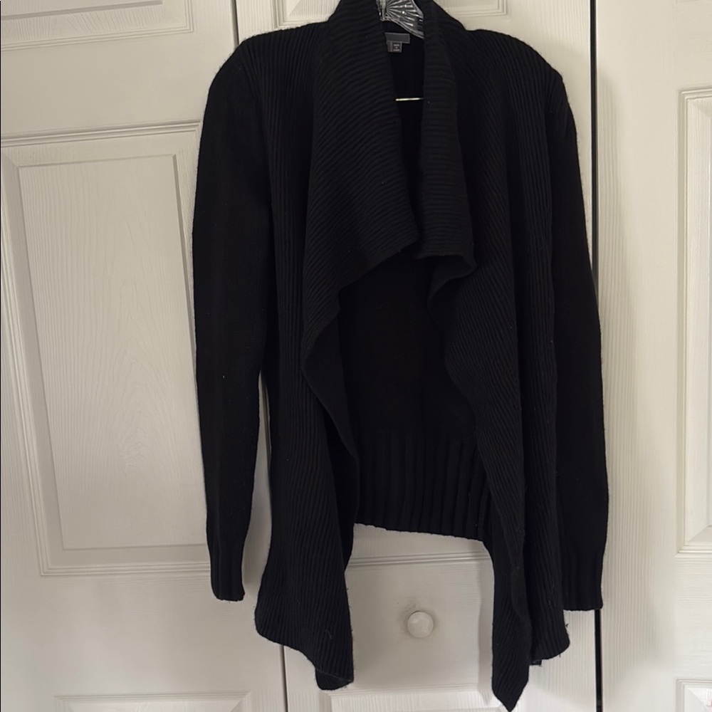 Vince cascade cardigan black size Small